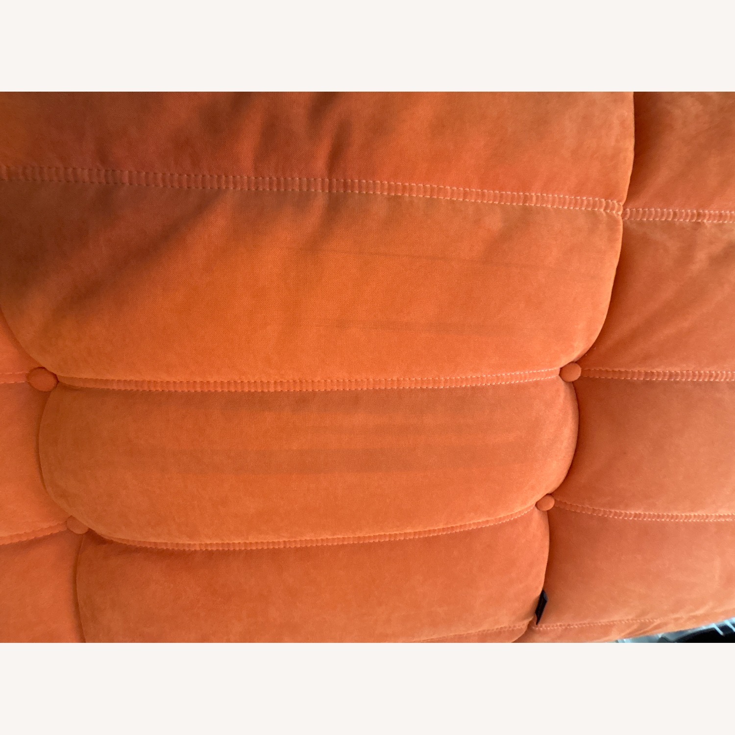 Ligne Roset Togo Orange Fabric 2 Seater Sofa - image-5
