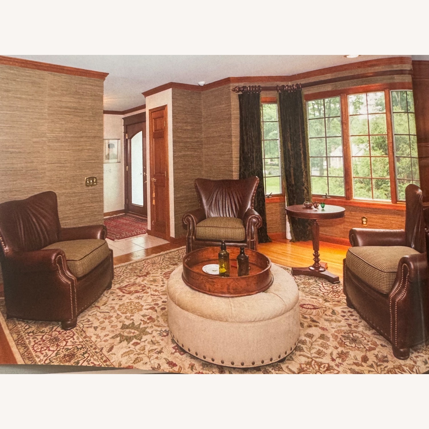 Ralph Lauren Dark Brown Leather Armchair - image-3