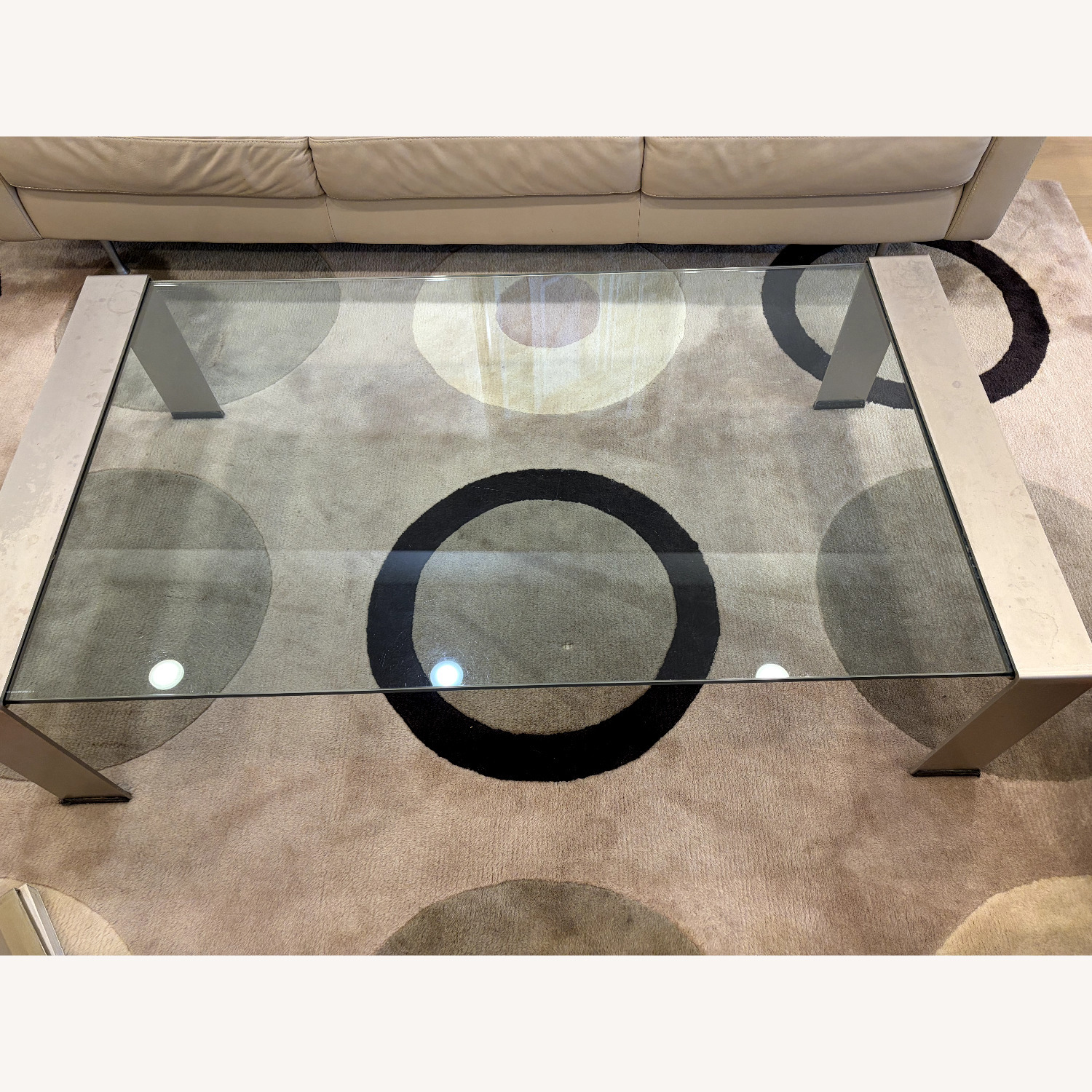 Modern Glass Coffee Table - image-1