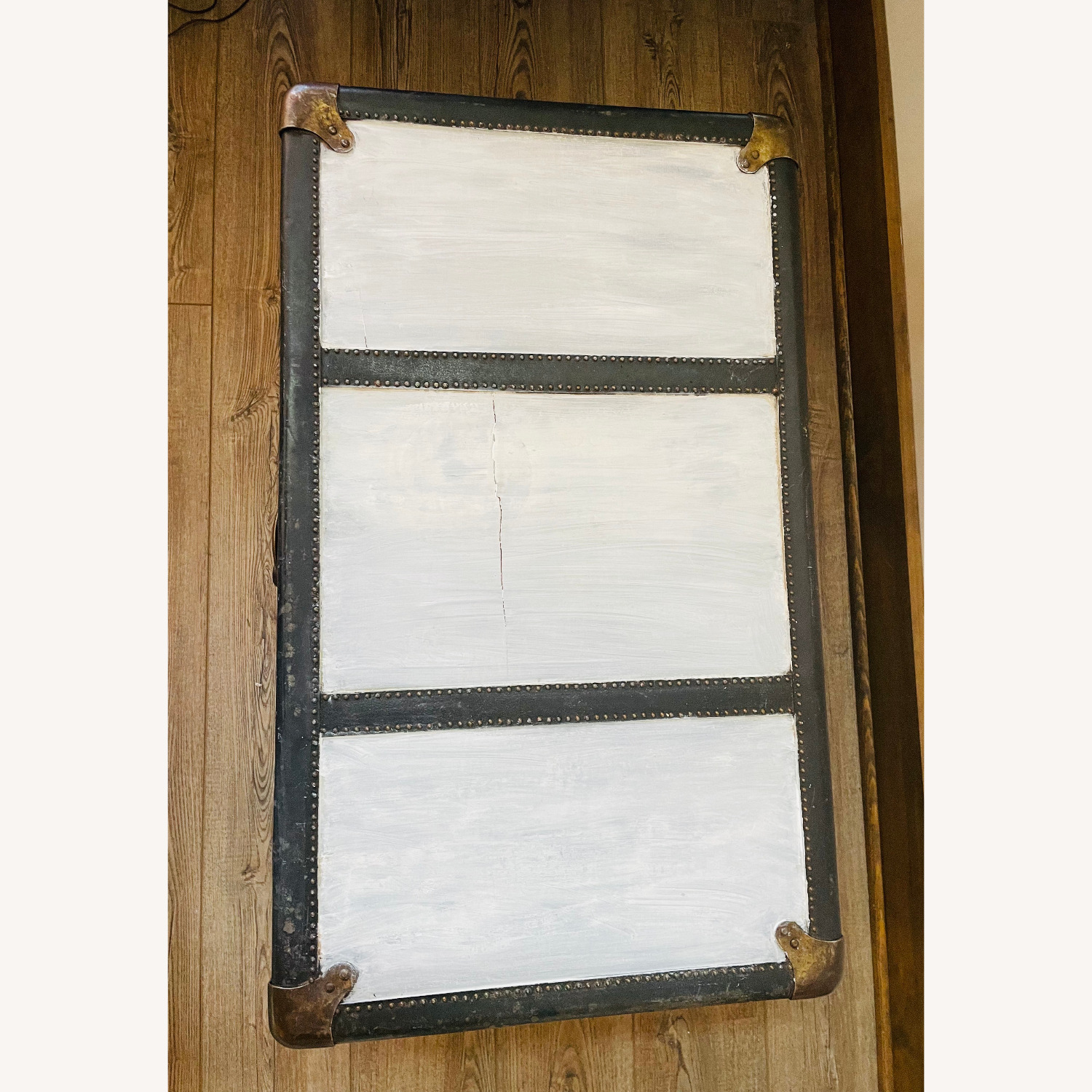 Antique Flat Top P&S Trunk With Floral Organizer - image-16