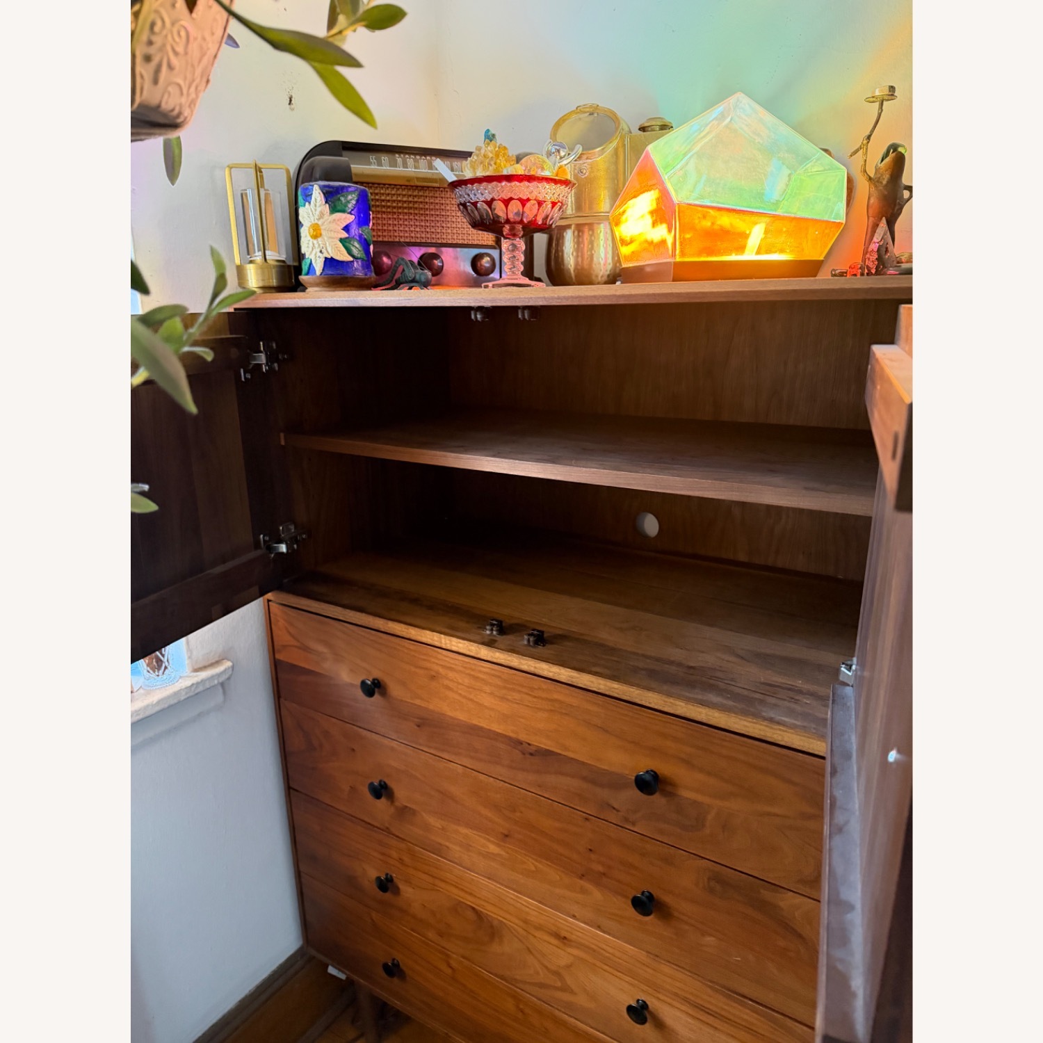 Room and Board Walnut Dresser Hensley 6 Drawer - image-4