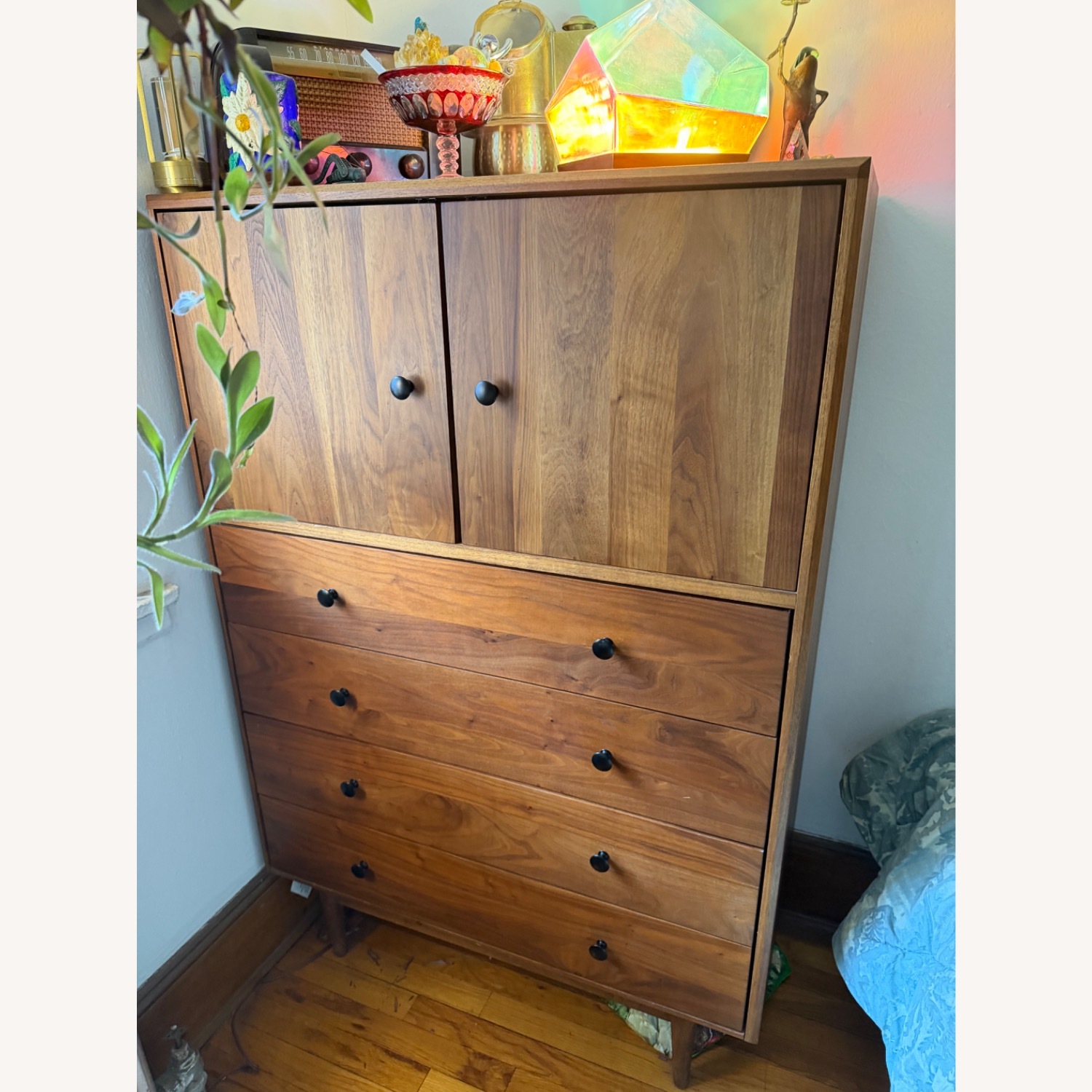 Room and Board Walnut Dresser Hensley 6 Drawer - image-1