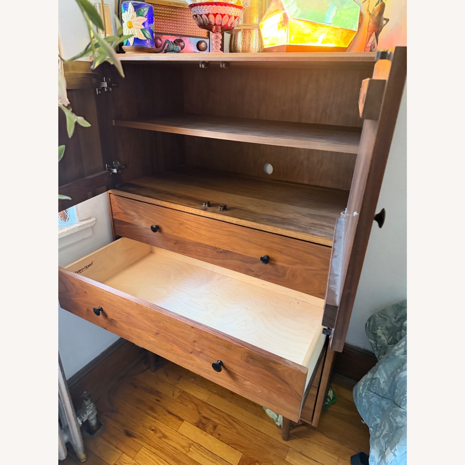 Room and Board Walnut Dresser Hensley 6 Drawer - image-5