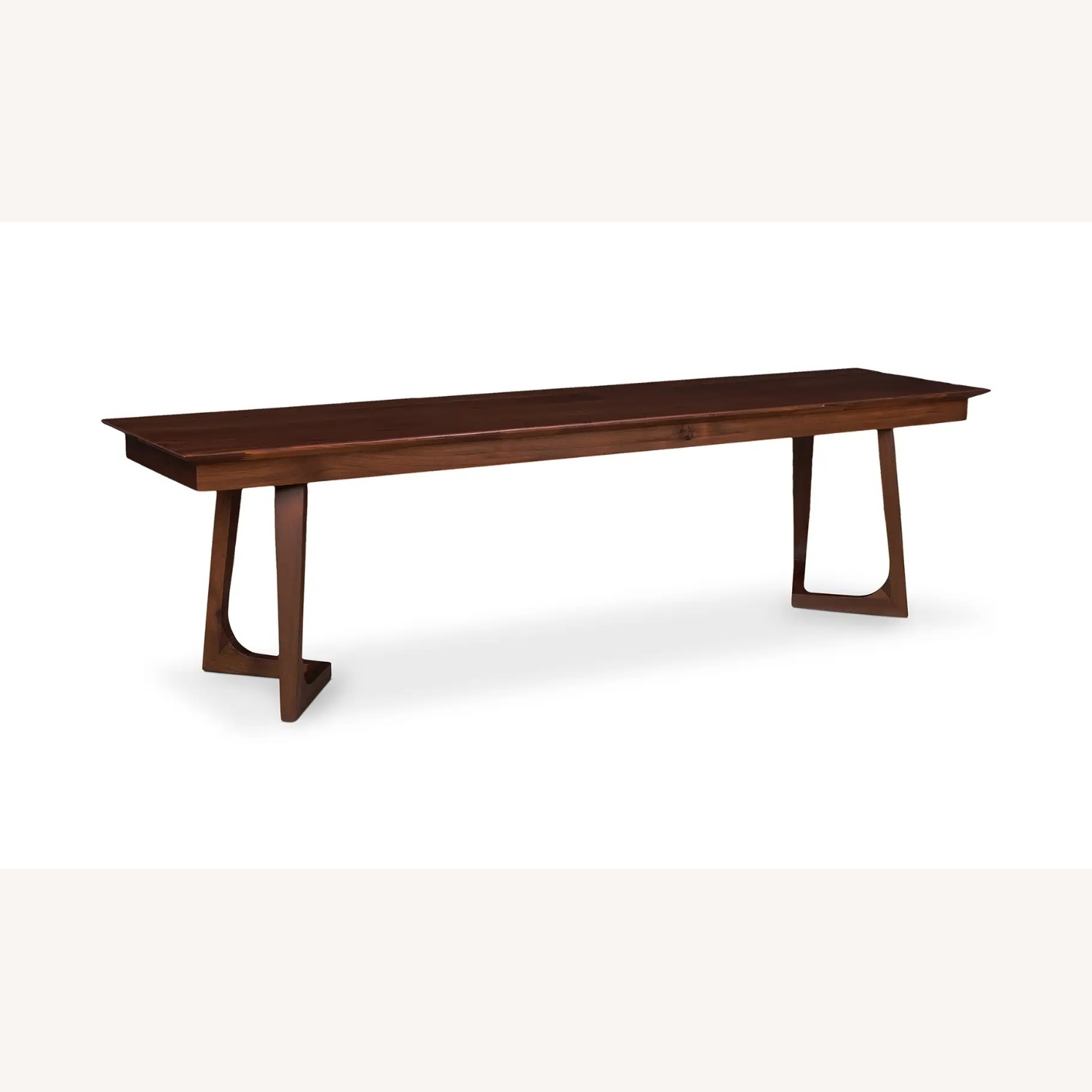 Godenza Dark Brown Wood Bench - image-5