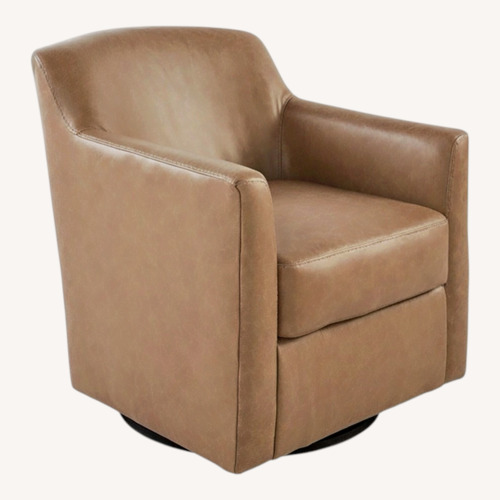 Used Ashley Furniture Bradney Leather Swivel Accent Chair for sale on AptDeco
