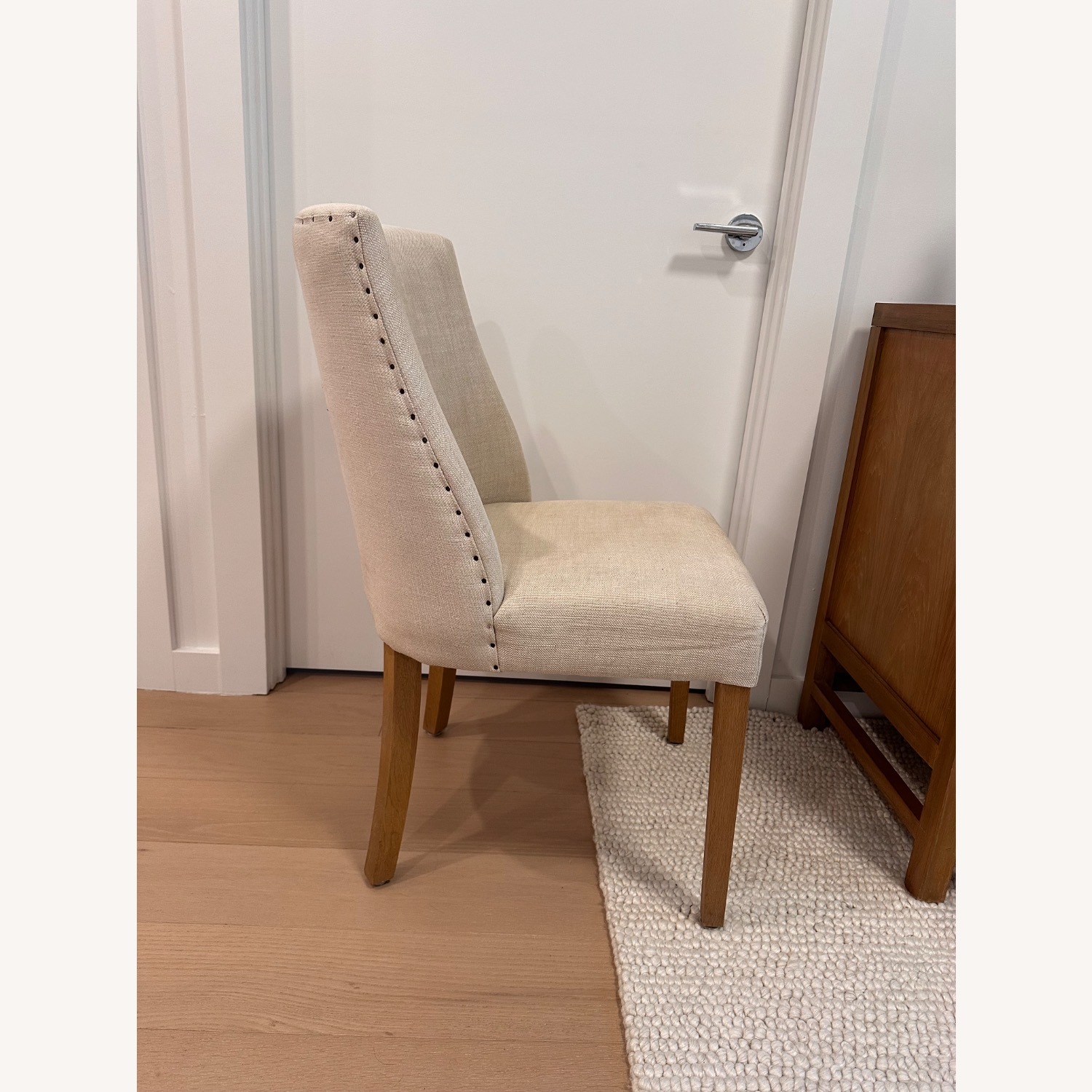 Restoration Hardware 1940s French Barrelback Fabric Dining Side Chair - image-9