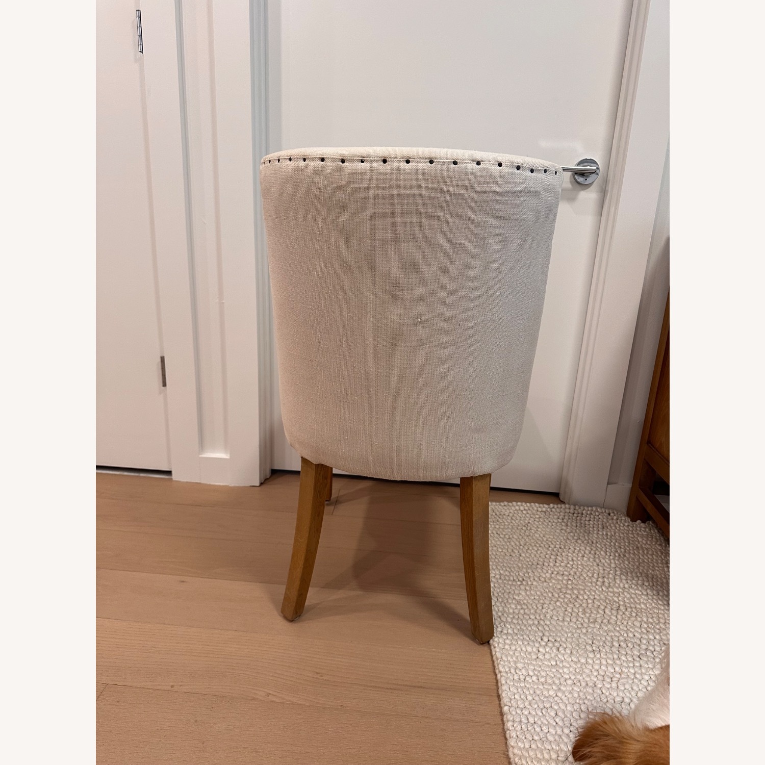 Restoration Hardware 1940s French Barrelback Fabric Dining Side Chair - image-10