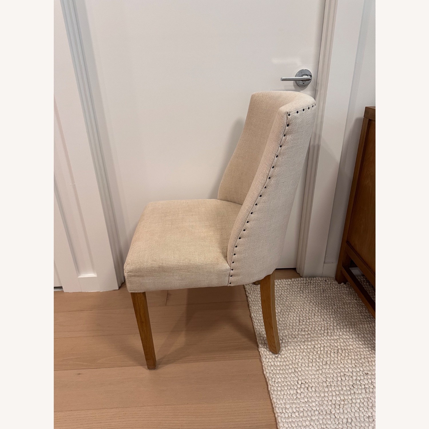 Restoration Hardware 1940s French Barrelback Fabric Dining Side Chair - image-8