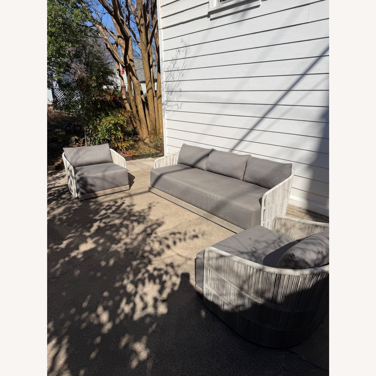 Restoration Hardware Havana Outdoor Set Gray - image-2