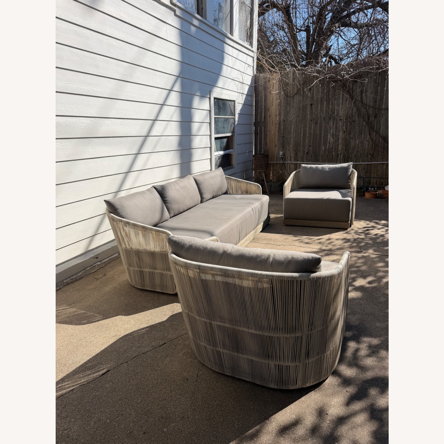 Restoration Hardware Havana Outdoor Set Gray - image-12