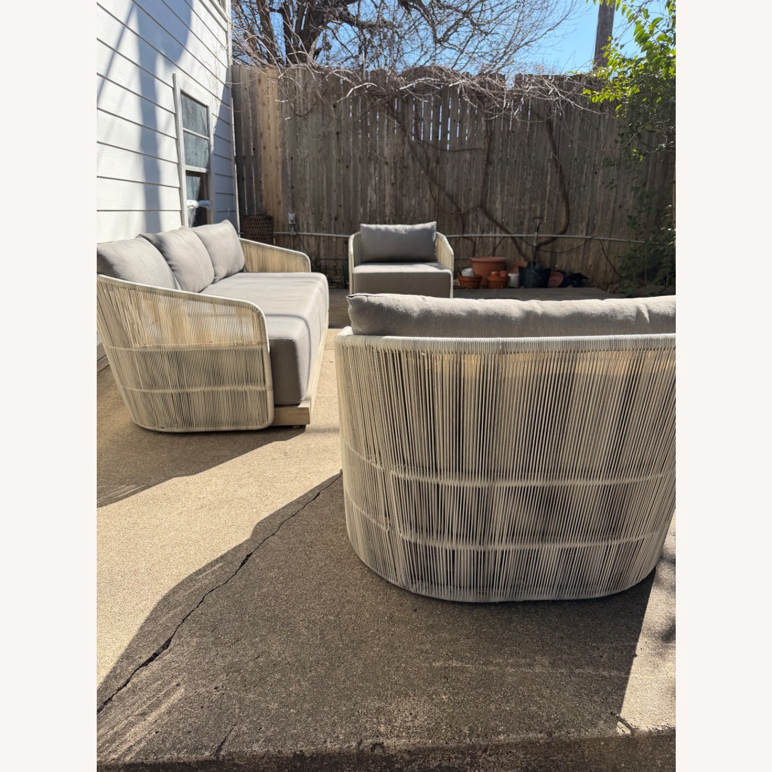 Restoration Hardware Havana Outdoor Set Gray - image-9
