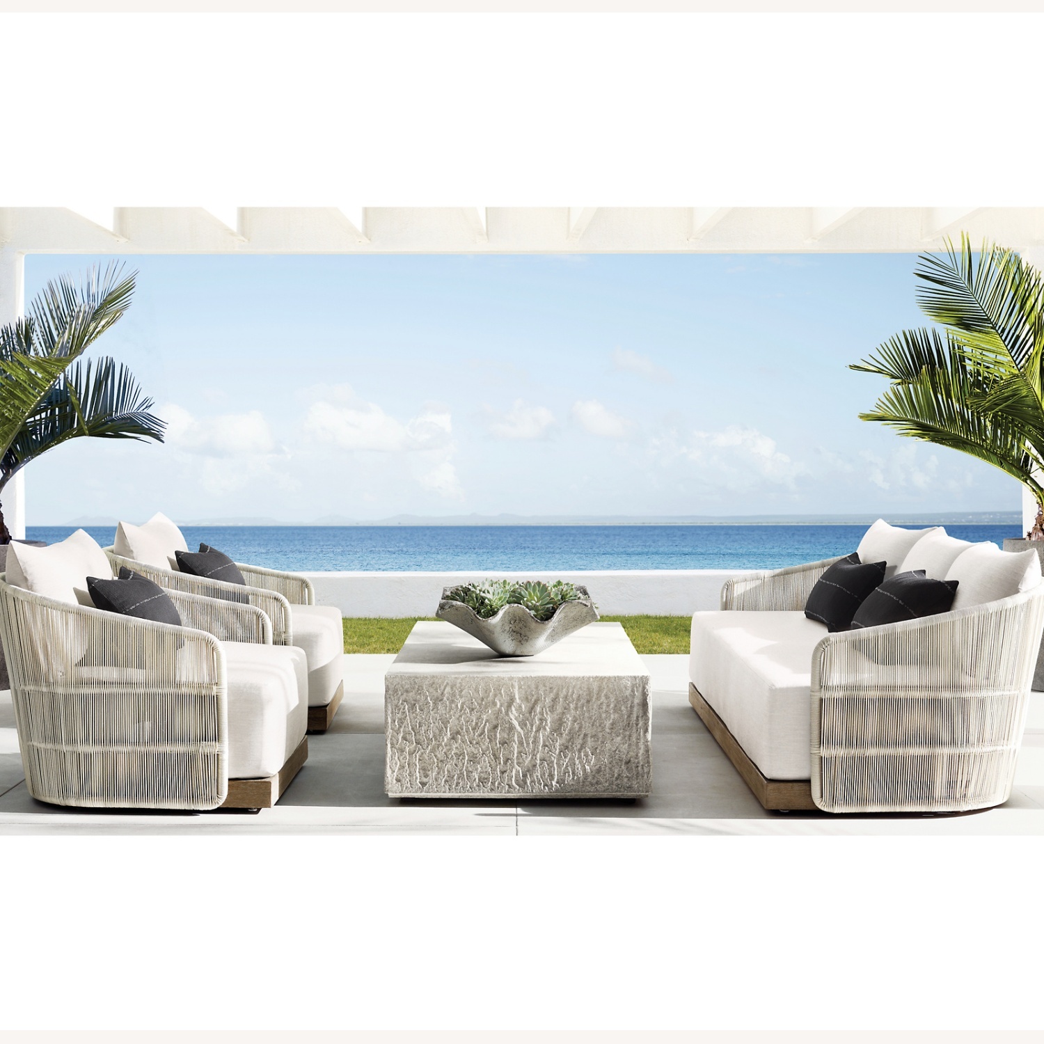 Restoration Hardware Havana Outdoor Set Gray - image-0