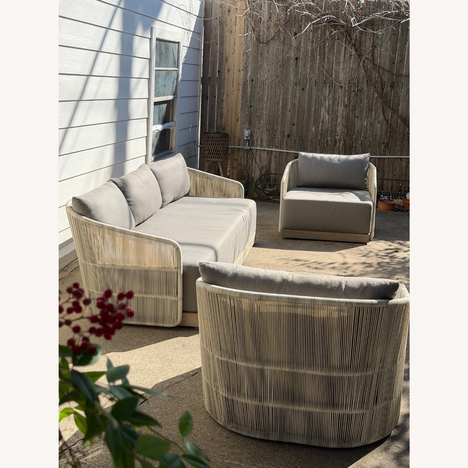 Restoration Hardware Havana Outdoor Set Gray - image-1