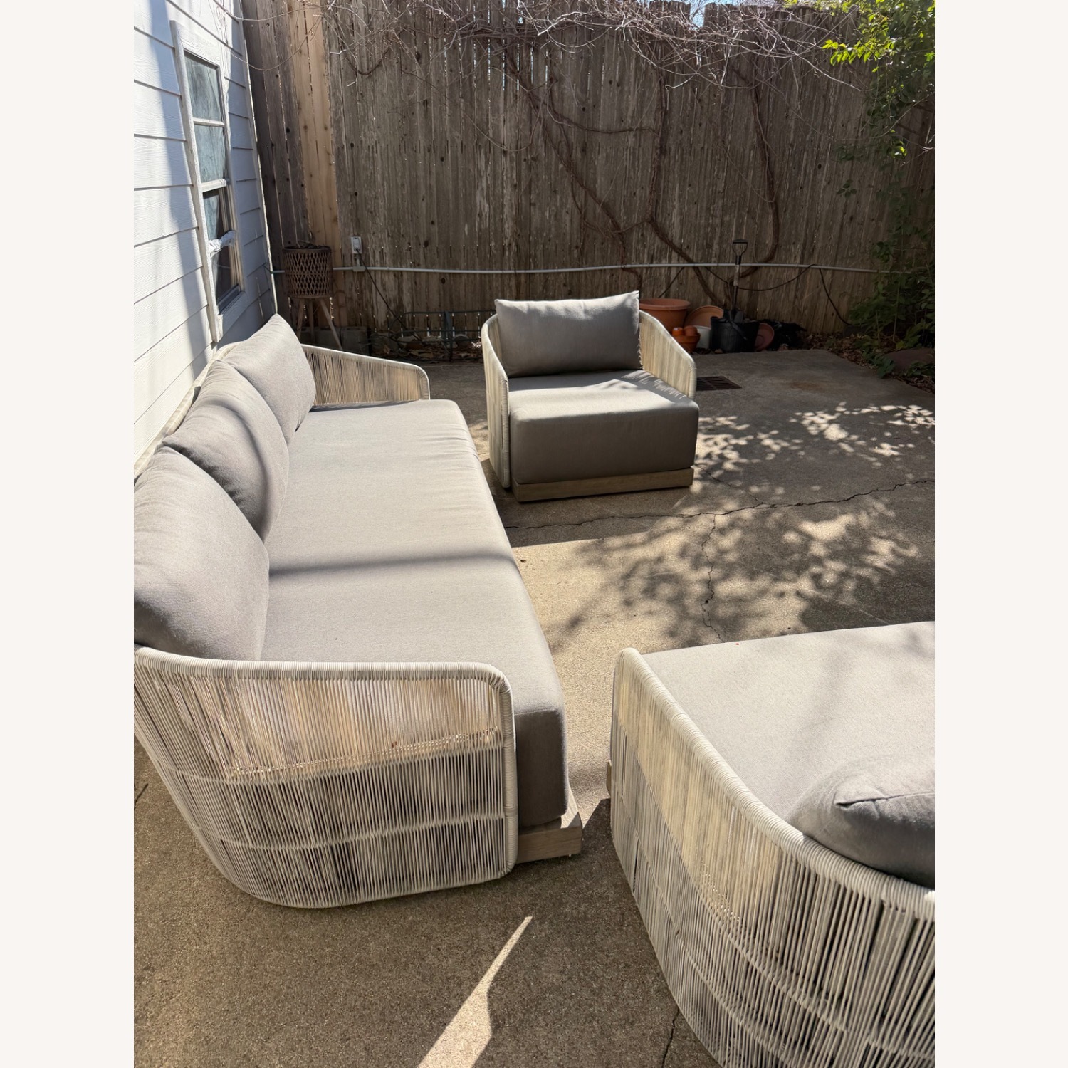 Restoration Hardware Havana Outdoor Set Gray - image-5