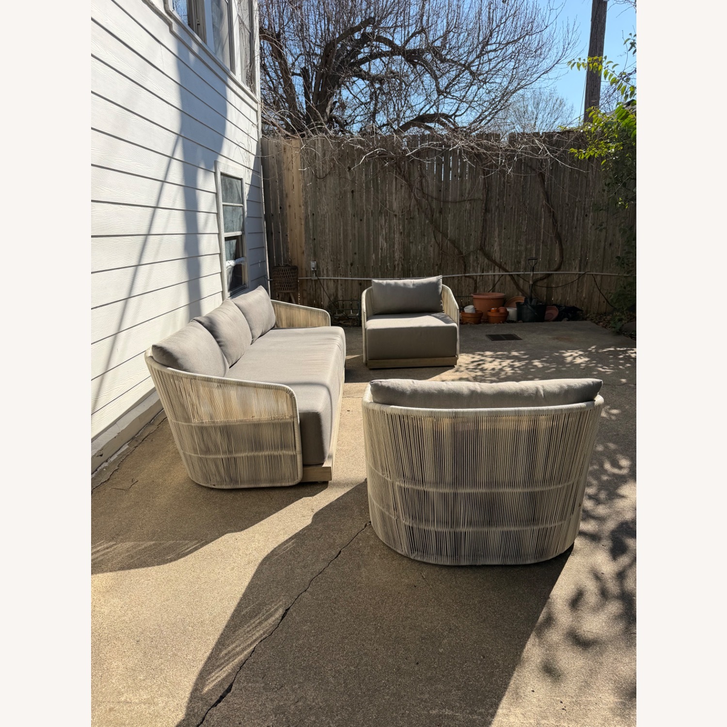 Restoration Hardware Havana Outdoor Set Gray - image-11