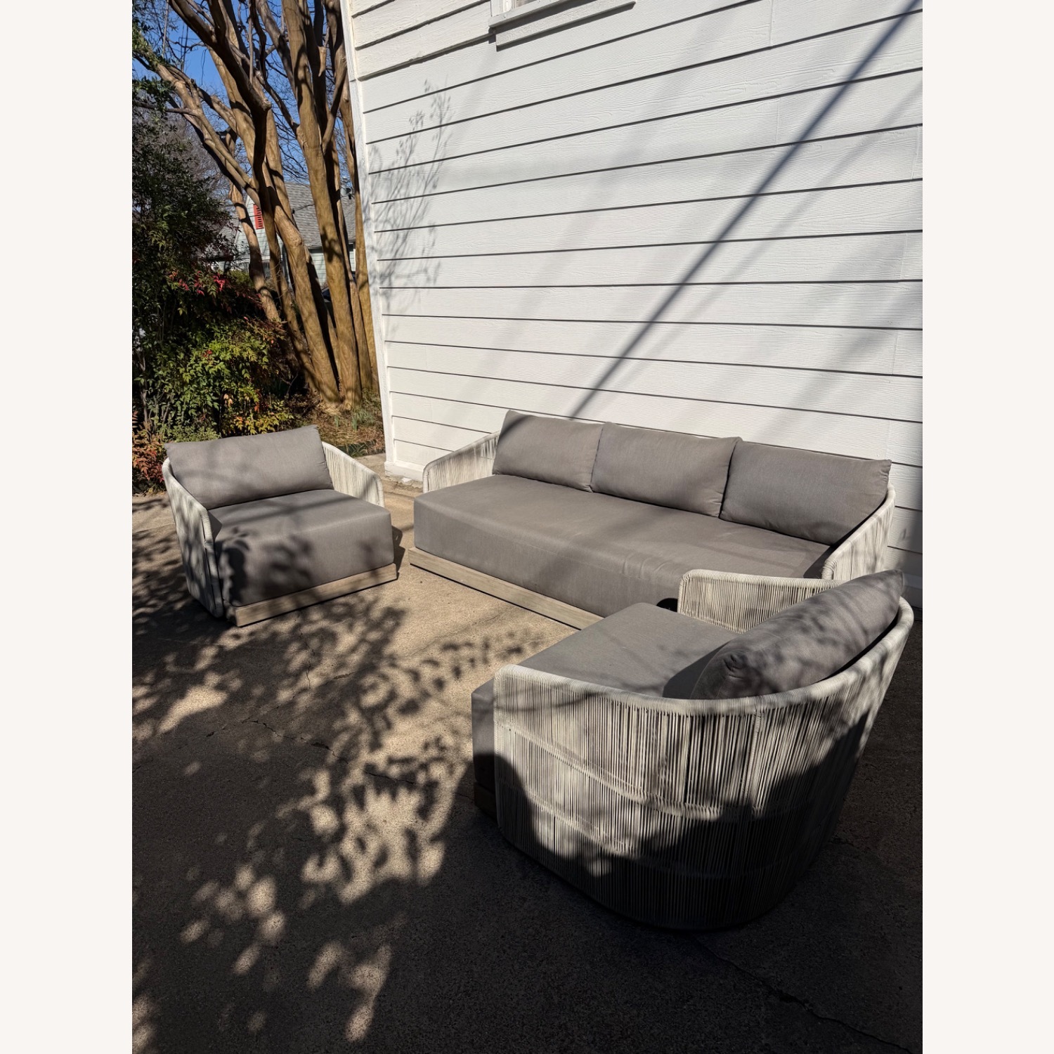 Restoration Hardware Havana Outdoor Set Gray - image-7