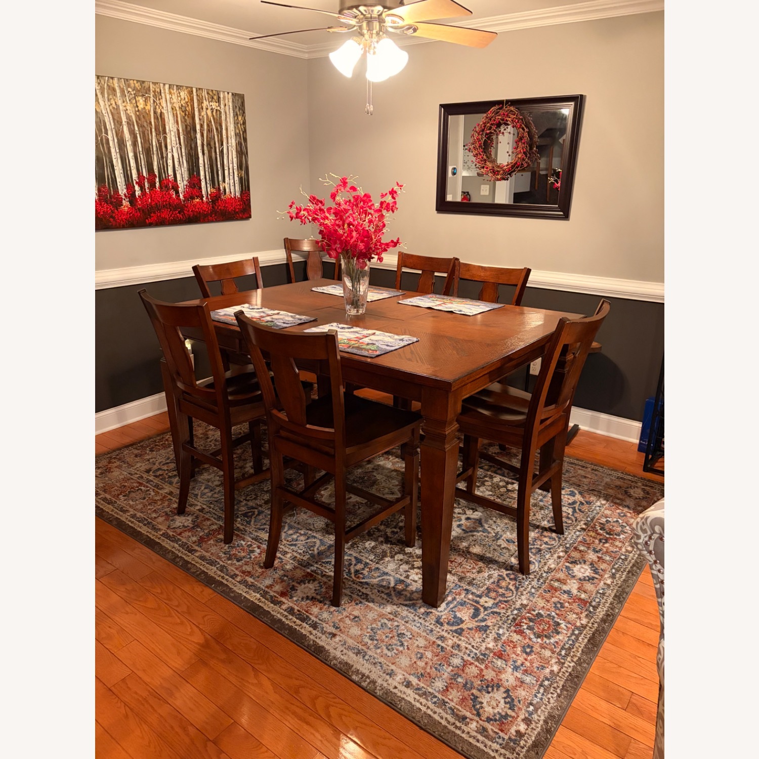 Ashley Furniture Dark Brown Dining Table - image-1