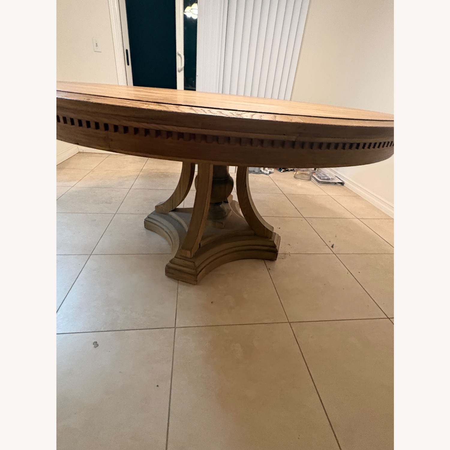 Restoration Hardware Natural Wood Dining Table - image-9