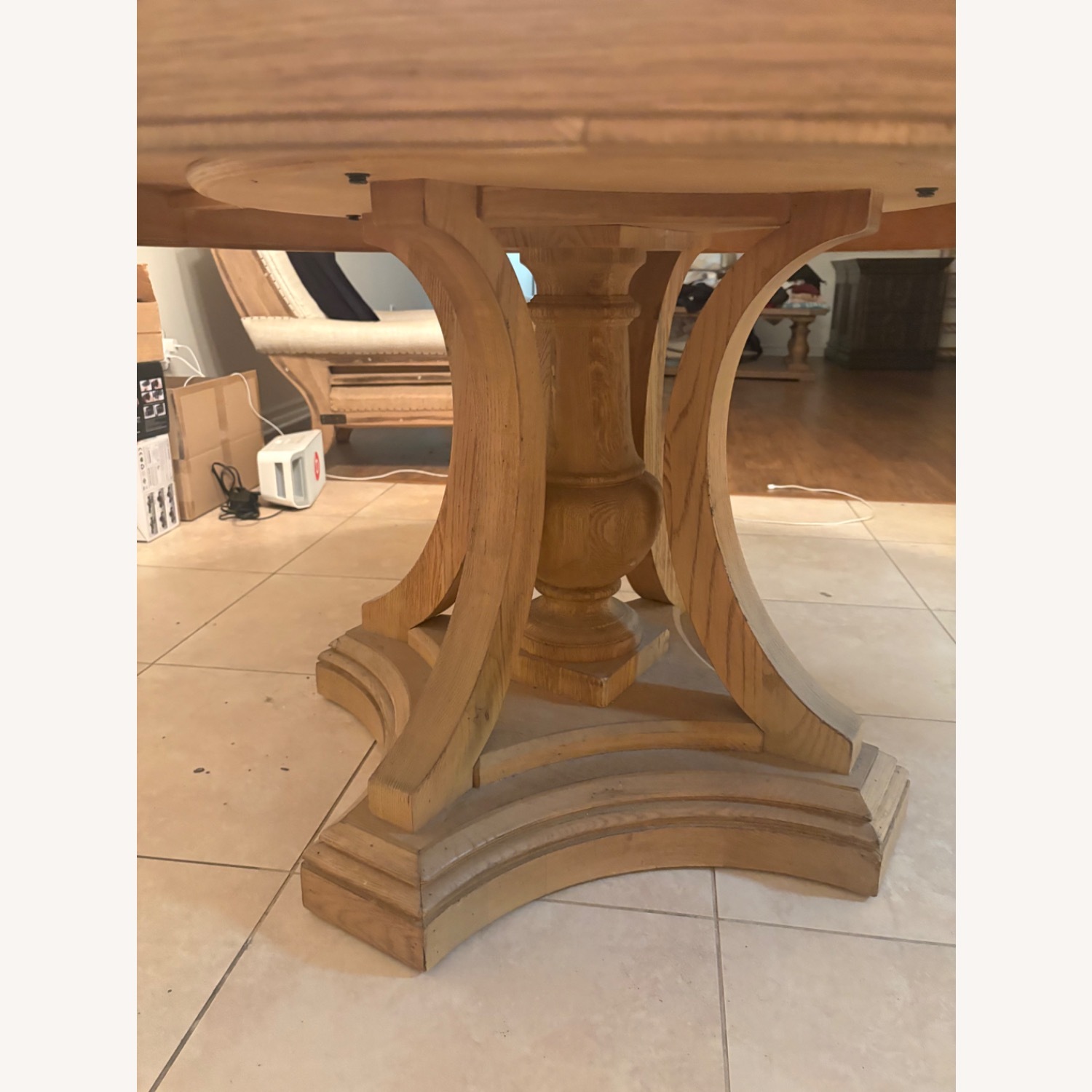 Restoration Hardware Natural Wood Dining Table - image-4