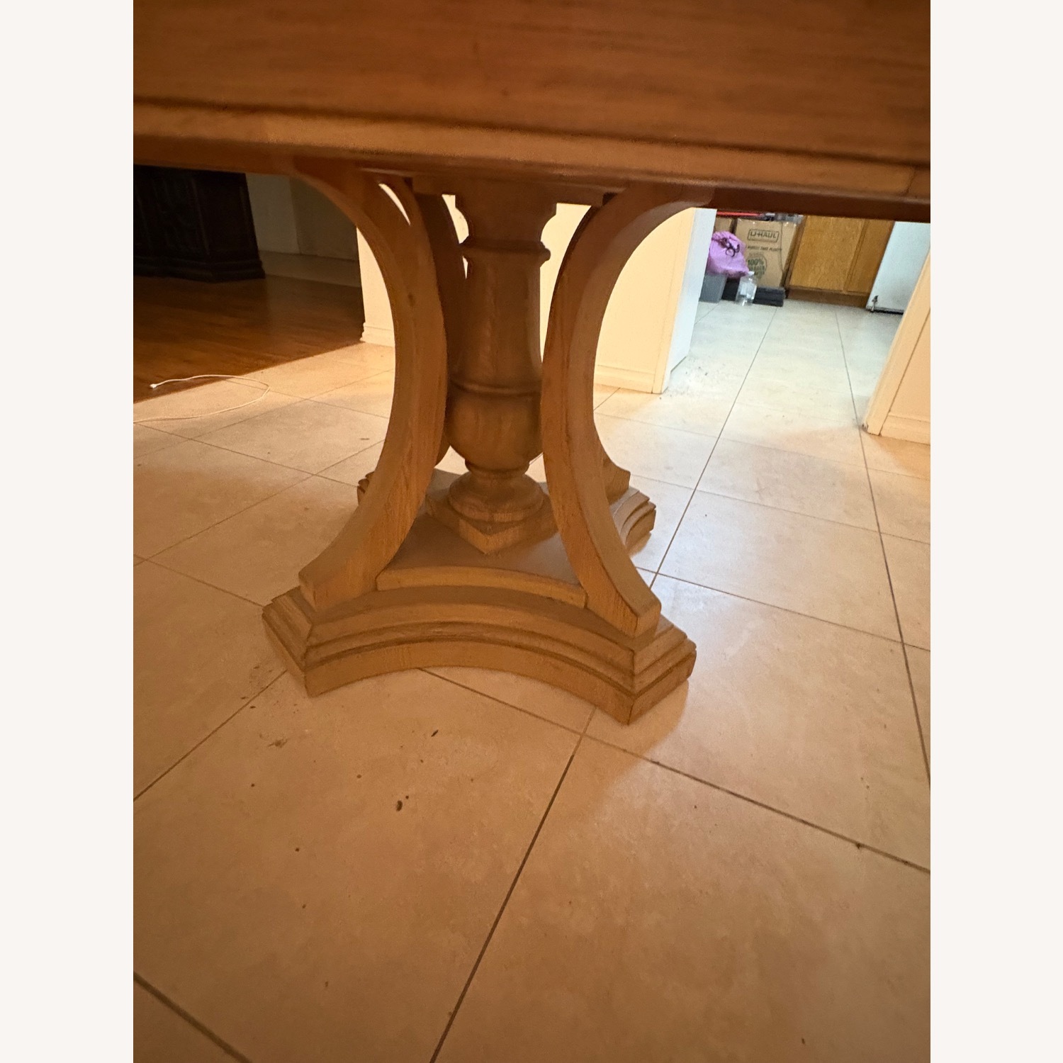 Restoration Hardware Natural Wood Dining Table - image-7