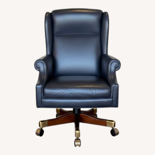 Used Ross Perot EDS Leather Executive Swivel Chairs for sale on AptDeco