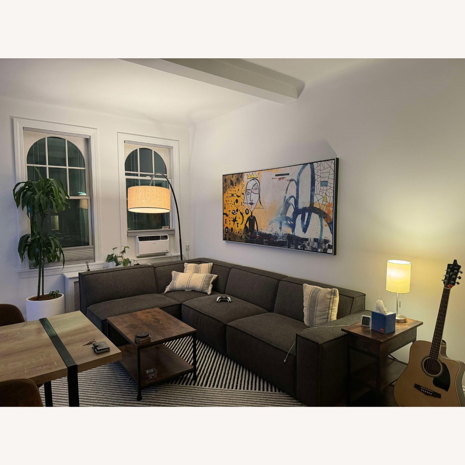 Castlery Dark Gray Fabric 3+ Piece Sectional - image-2