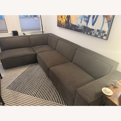 Used Castlery Dark Gray Fabric 3+ Piece Sectional for sale on AptDeco