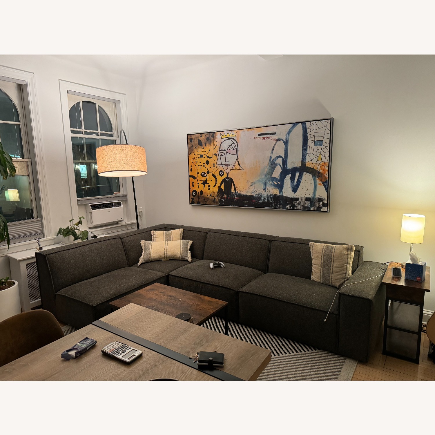 Castlery Dark Gray Fabric 3+ Piece Sectional - image-3