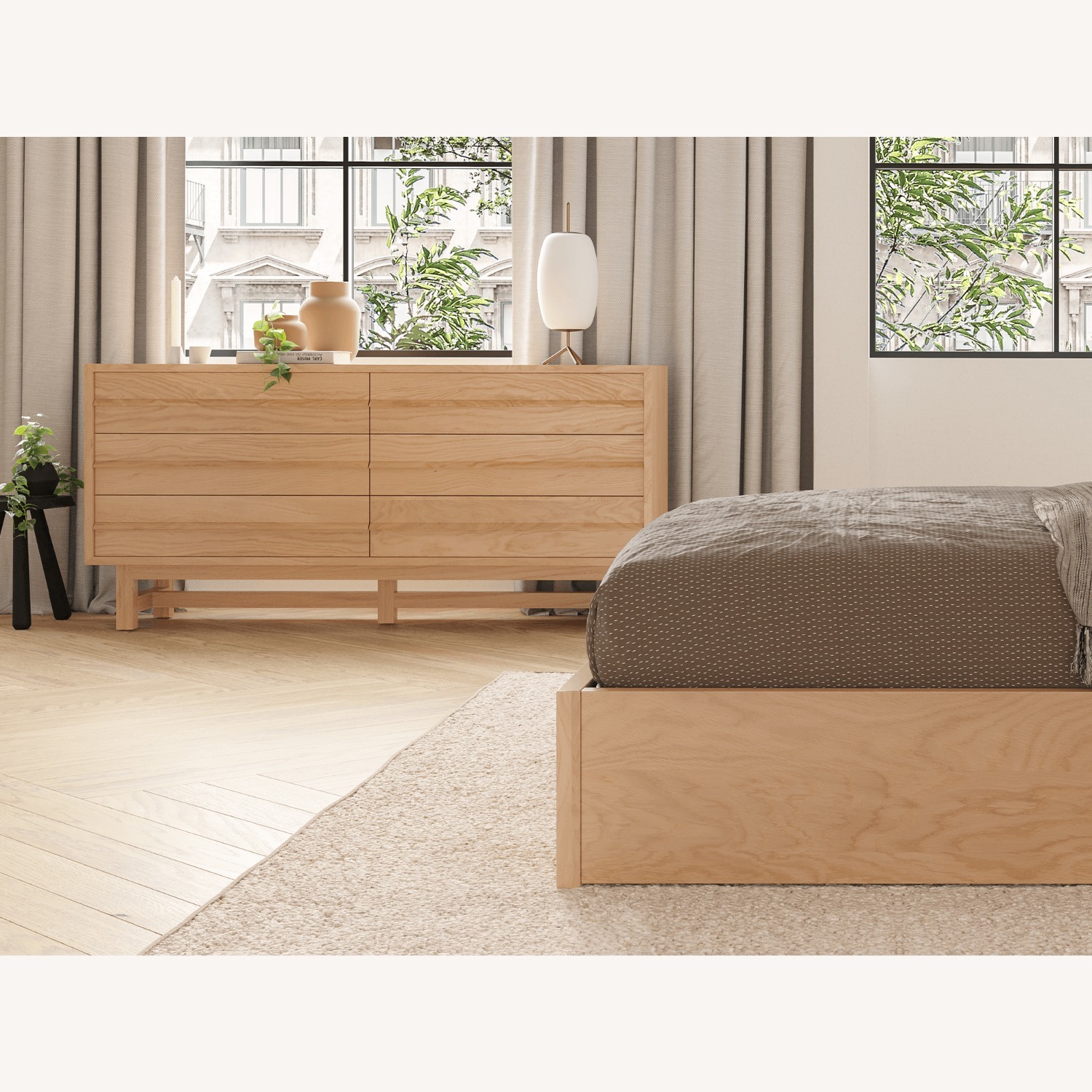 EQ3 Marcel Double Dresser Natural Wood Dresser - image-3