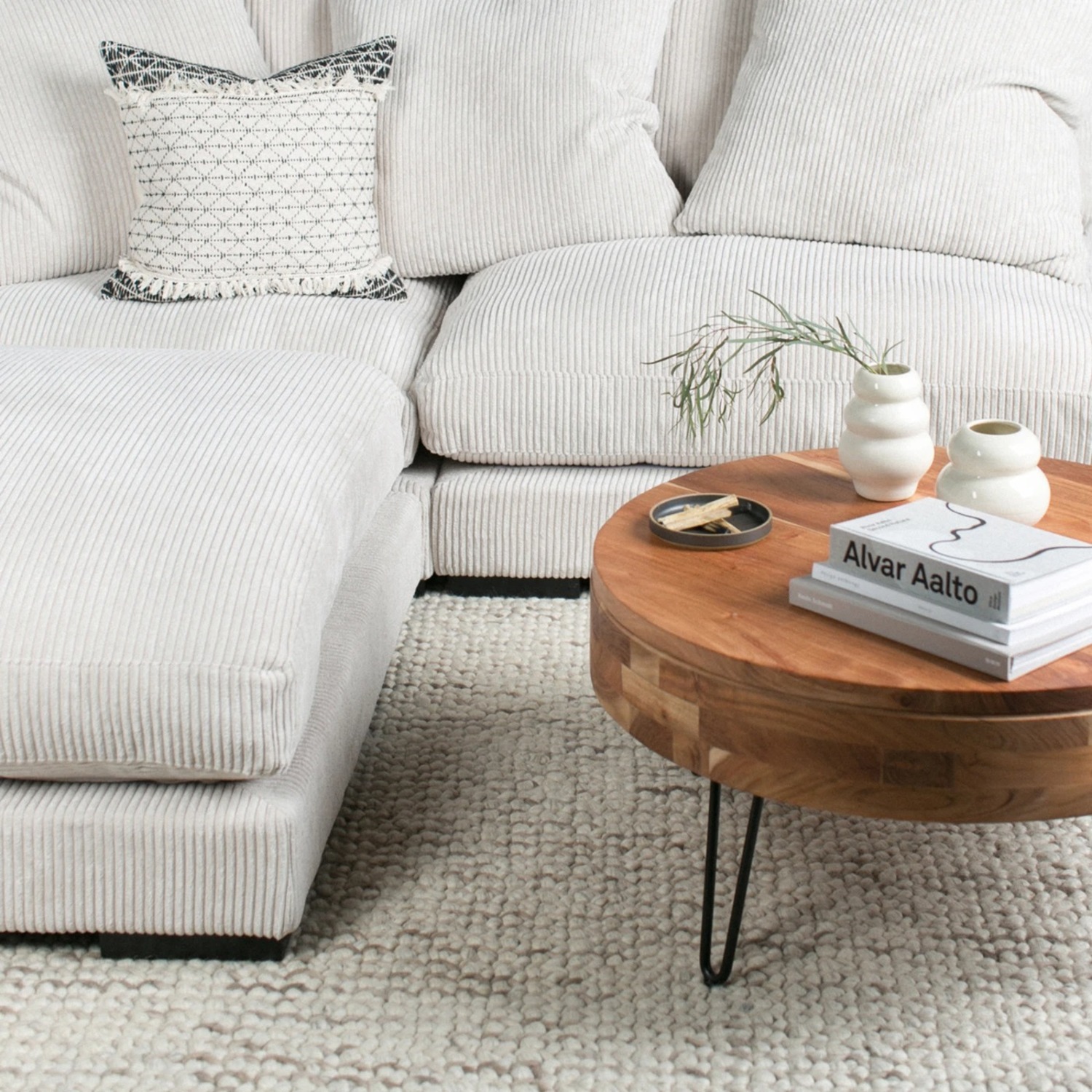 Caleb Acacia Wood Coffee Table with Storage  - image-2