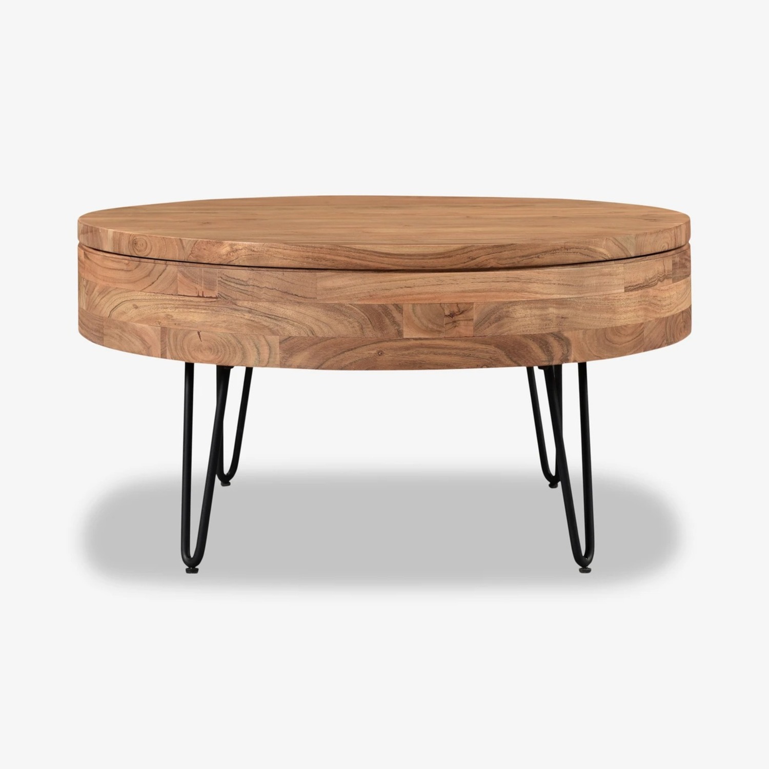 Caleb Acacia Wood Coffee Table with Storage  - image-3