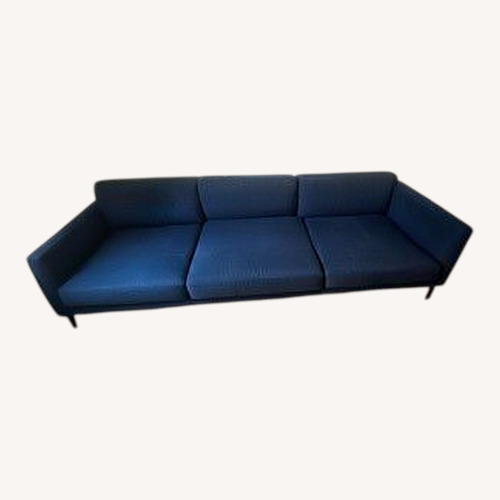 Used West Elm Blue Fabric 3+ Seater Sofa for sale on AptDeco