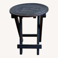 Vintage Peruvian Foldable Stools Pair of 2