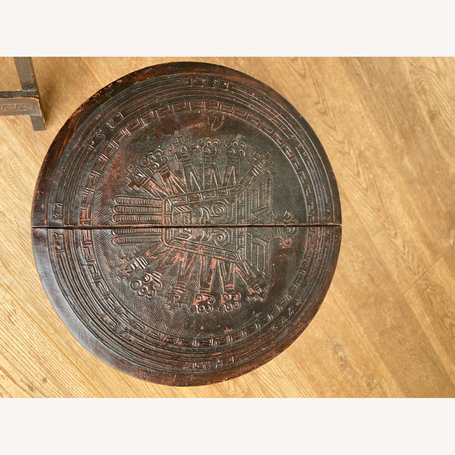 Vintage Peruvian Foldable Stools Pair of 2 - image-6