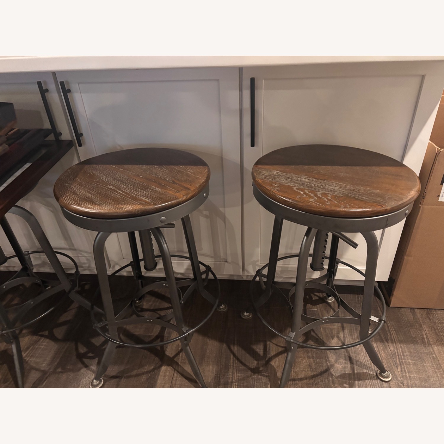 Restoration Hardware Vintage Toledo barstools - image-5