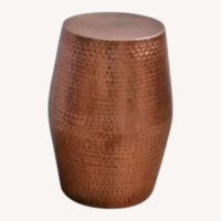 Metal Cooper Color Side Table