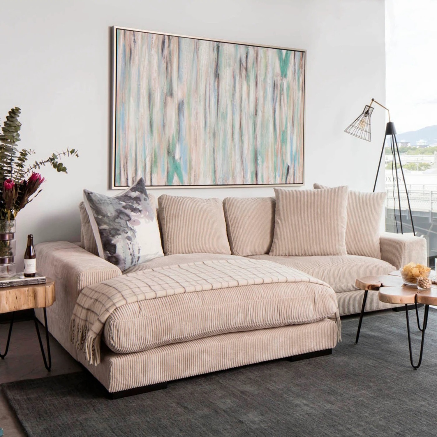 Joss & Main Remy White 3+ Piece Sectional - image-2