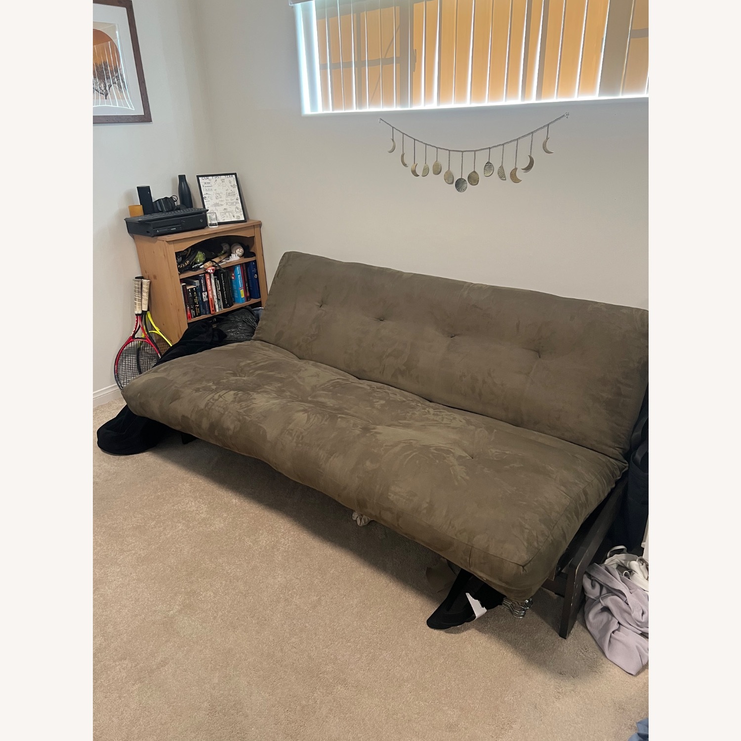 IKEA Green Fabric Futon - image-2