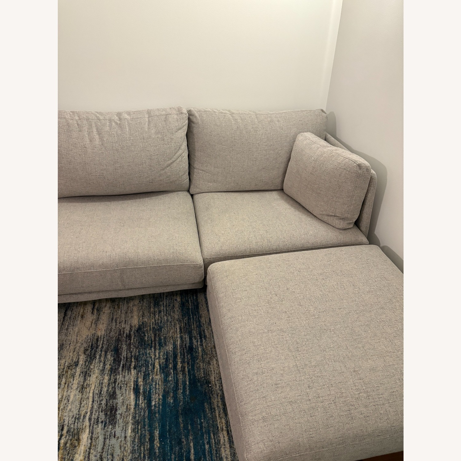 Burrow Field Light Gray Fabric 3+ Piece Sectional - image-2