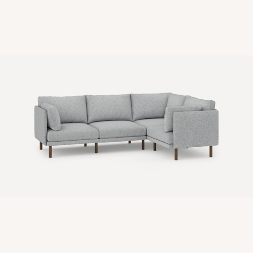 Used Burrow Field Light Gray Fabric 3+ Piece Sectional for sale on AptDeco