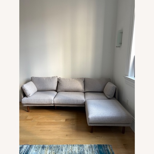 Used Burrow Field Light Gray Fabric 3+ Piece Sectional for sale on AptDeco