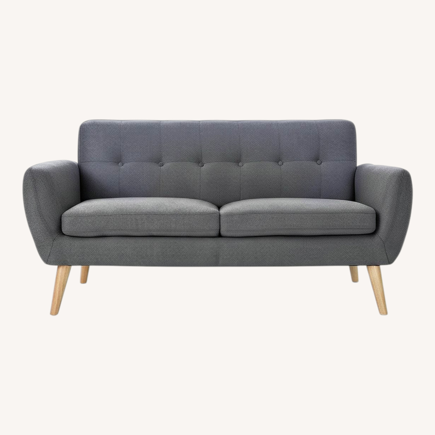 Wayfair Dark Gray Fabric Loveseat - image-0