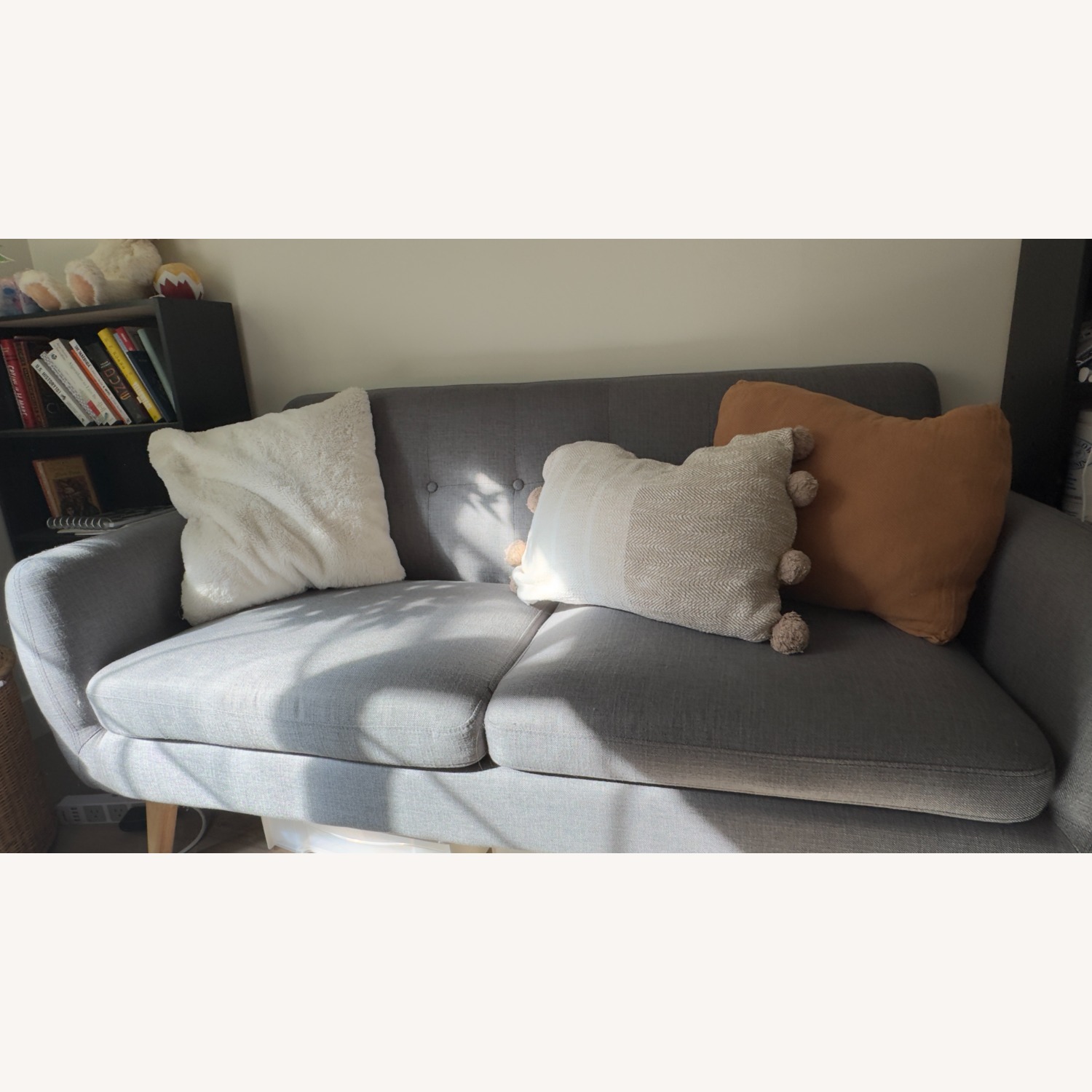 Wayfair Dark Gray Fabric Loveseat - image-12