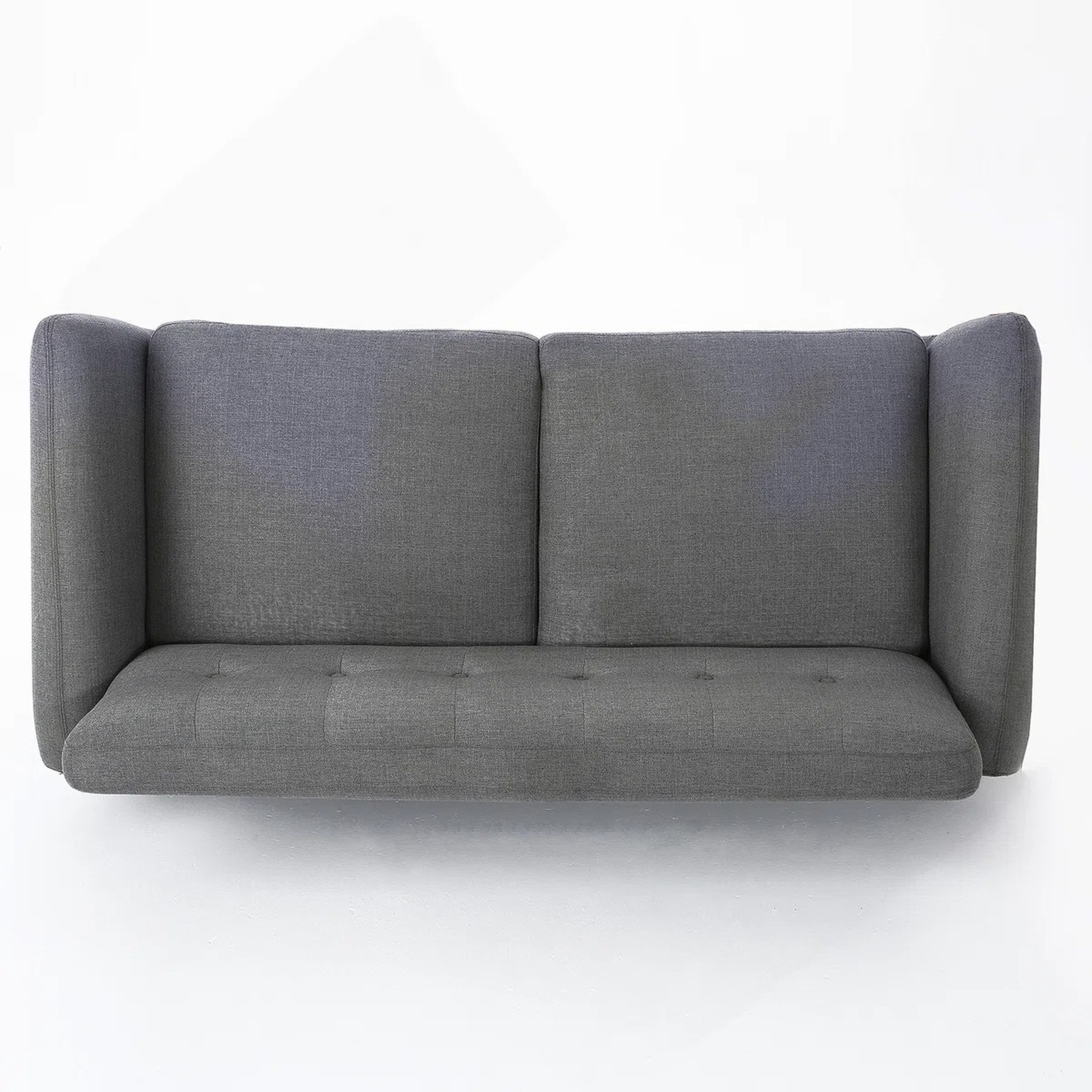 Wayfair Dark Gray Fabric Loveseat - image-6