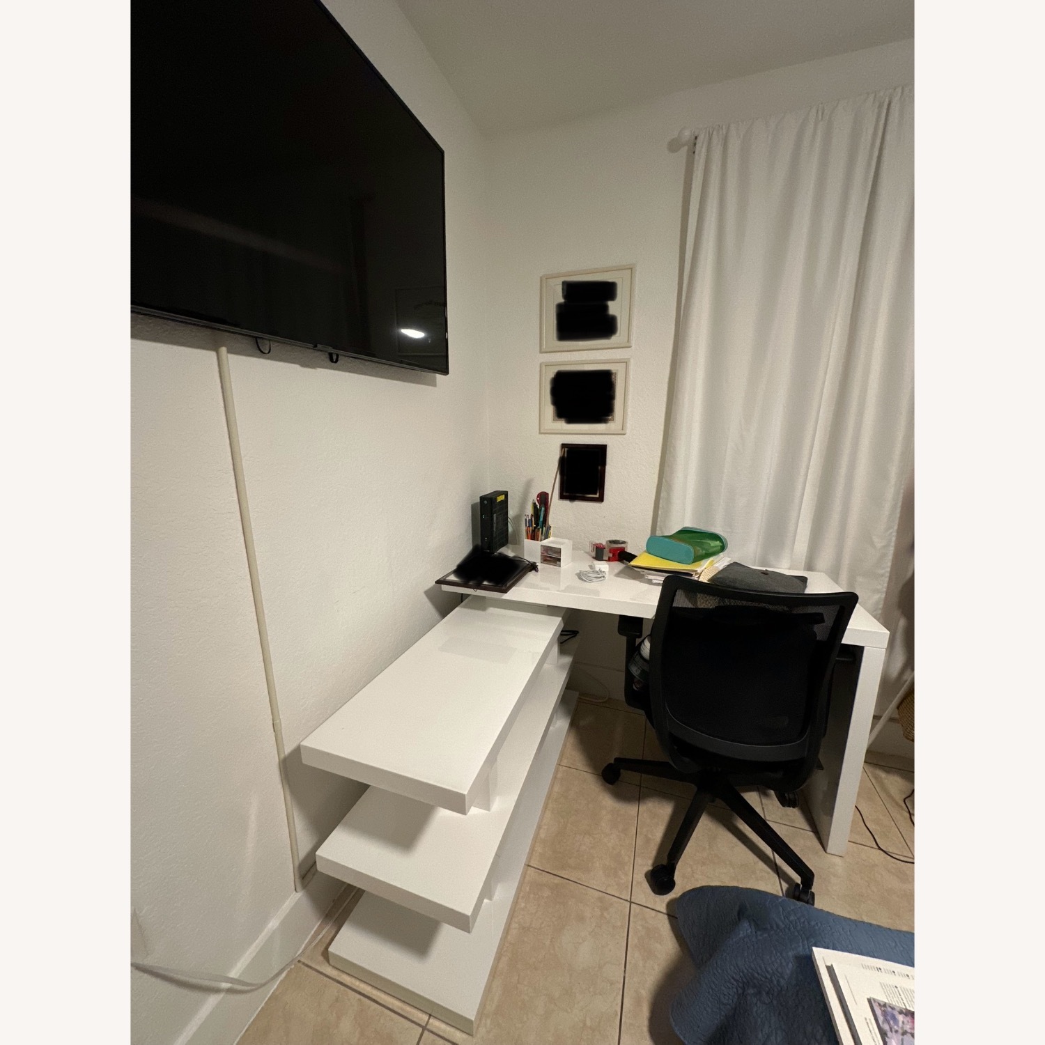 White Office Desk - image-2