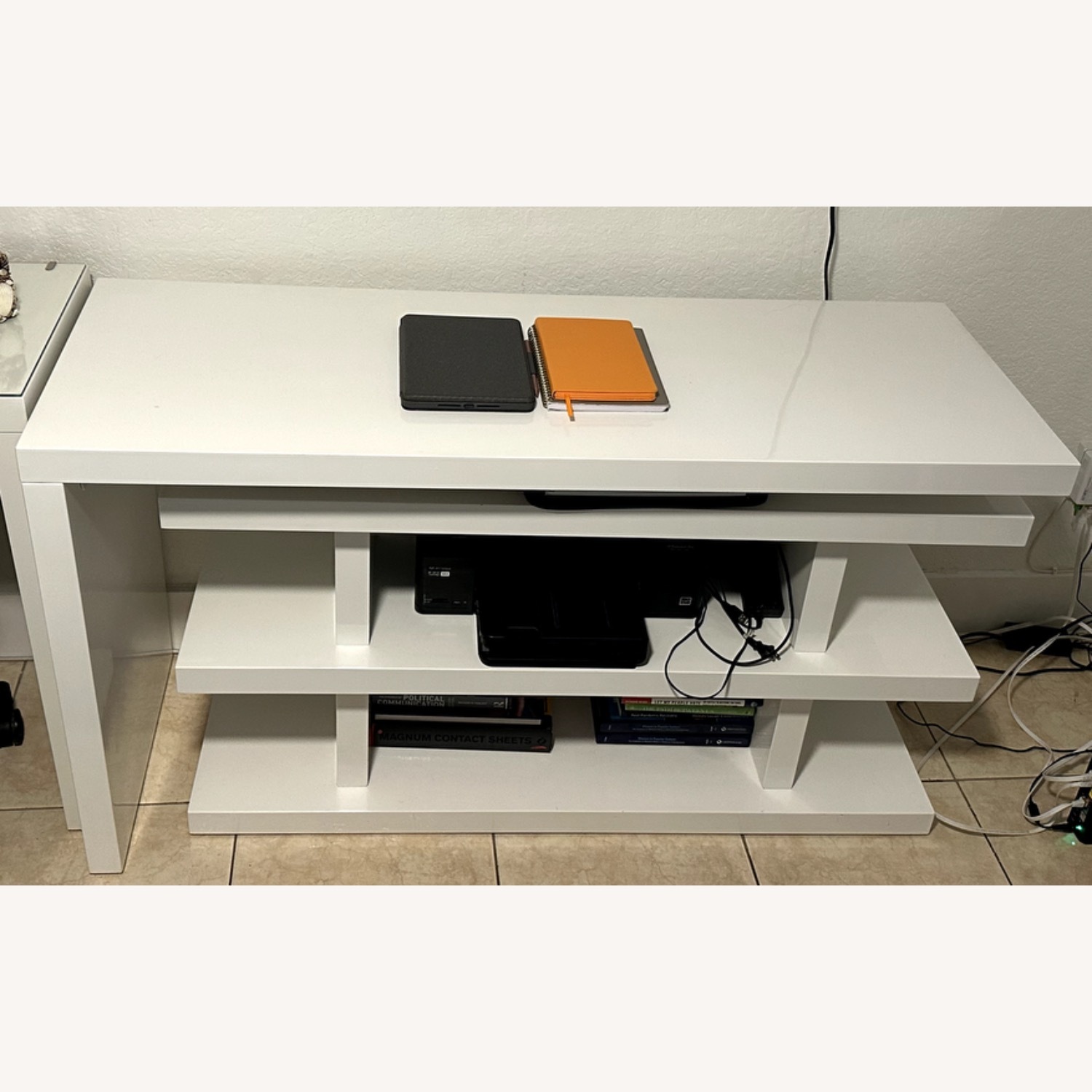 White Office Desk - image-1