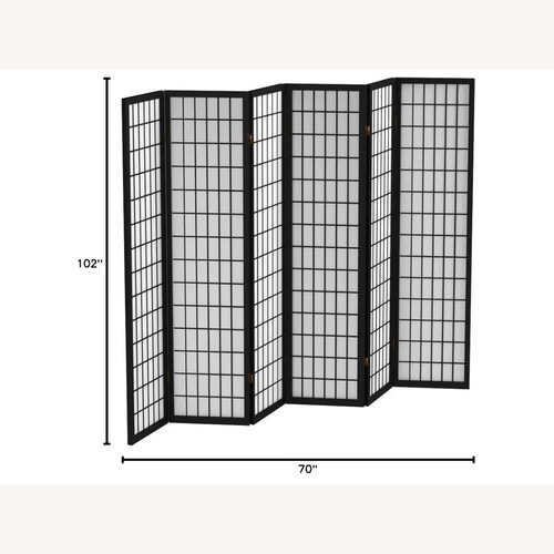 Used Black Wooden Shoji Screen for sale on AptDeco