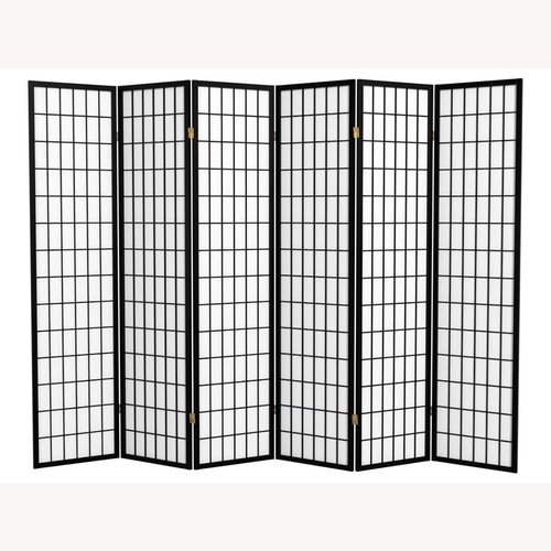 Used Black Wooden Shoji Screen for sale on AptDeco