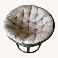 Pier 1 Imports Papasan Chair and Ottoman