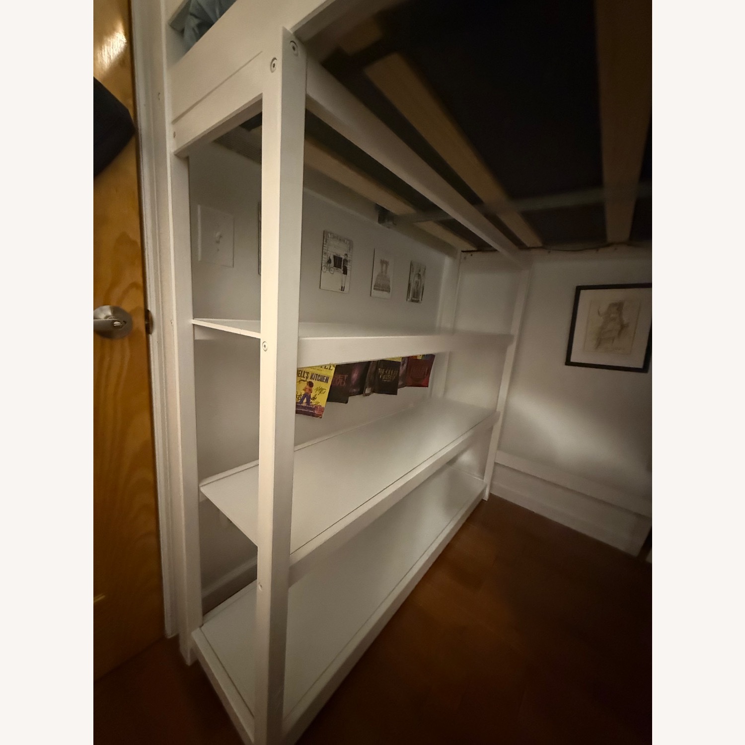 White Wood Loft Bed - image-6